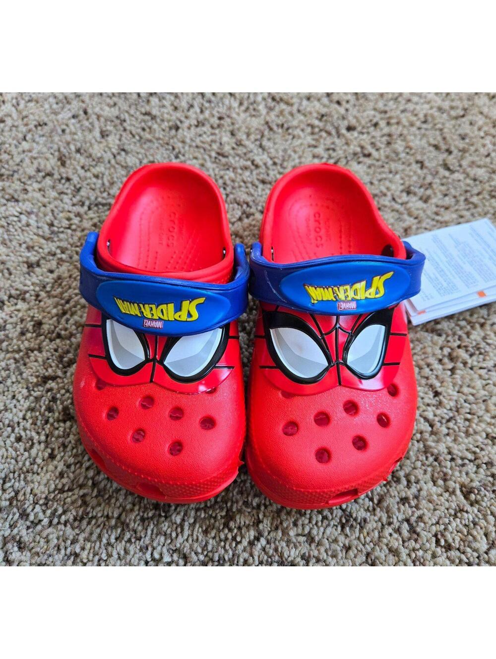 Size 12 Spiderman crocs